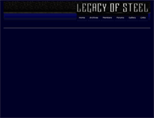 Tablet Screenshot of legacyofsteel.net